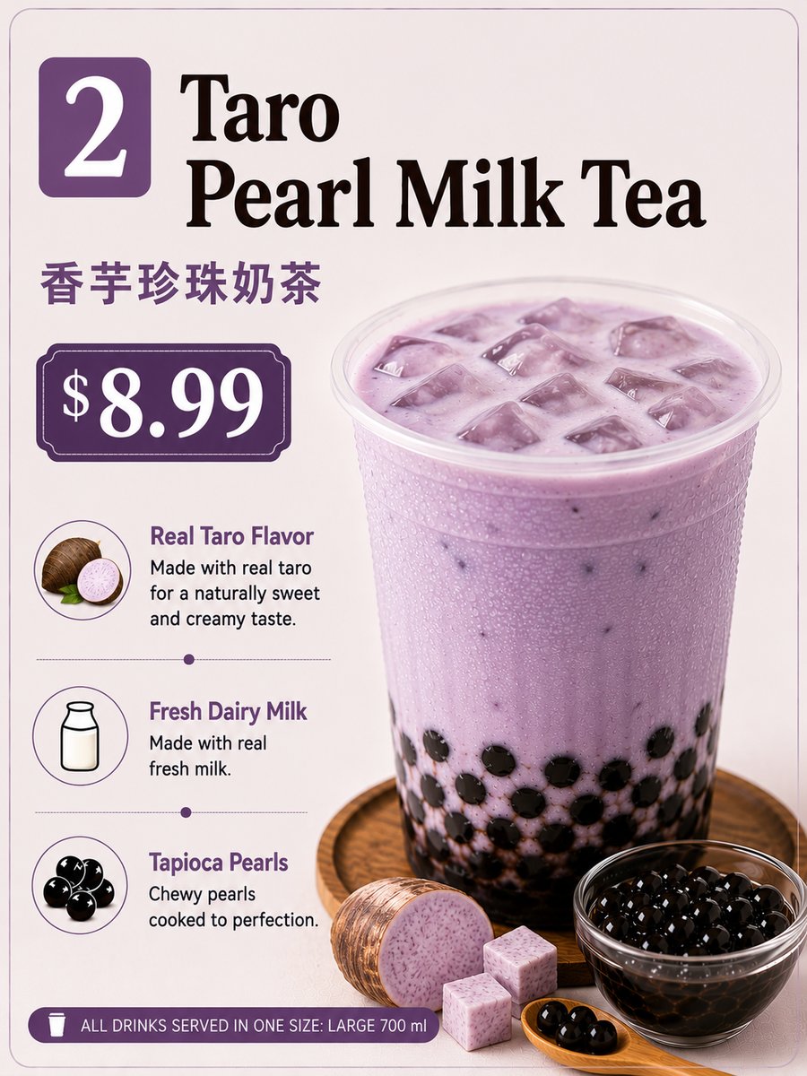 Taro Pearl Milk